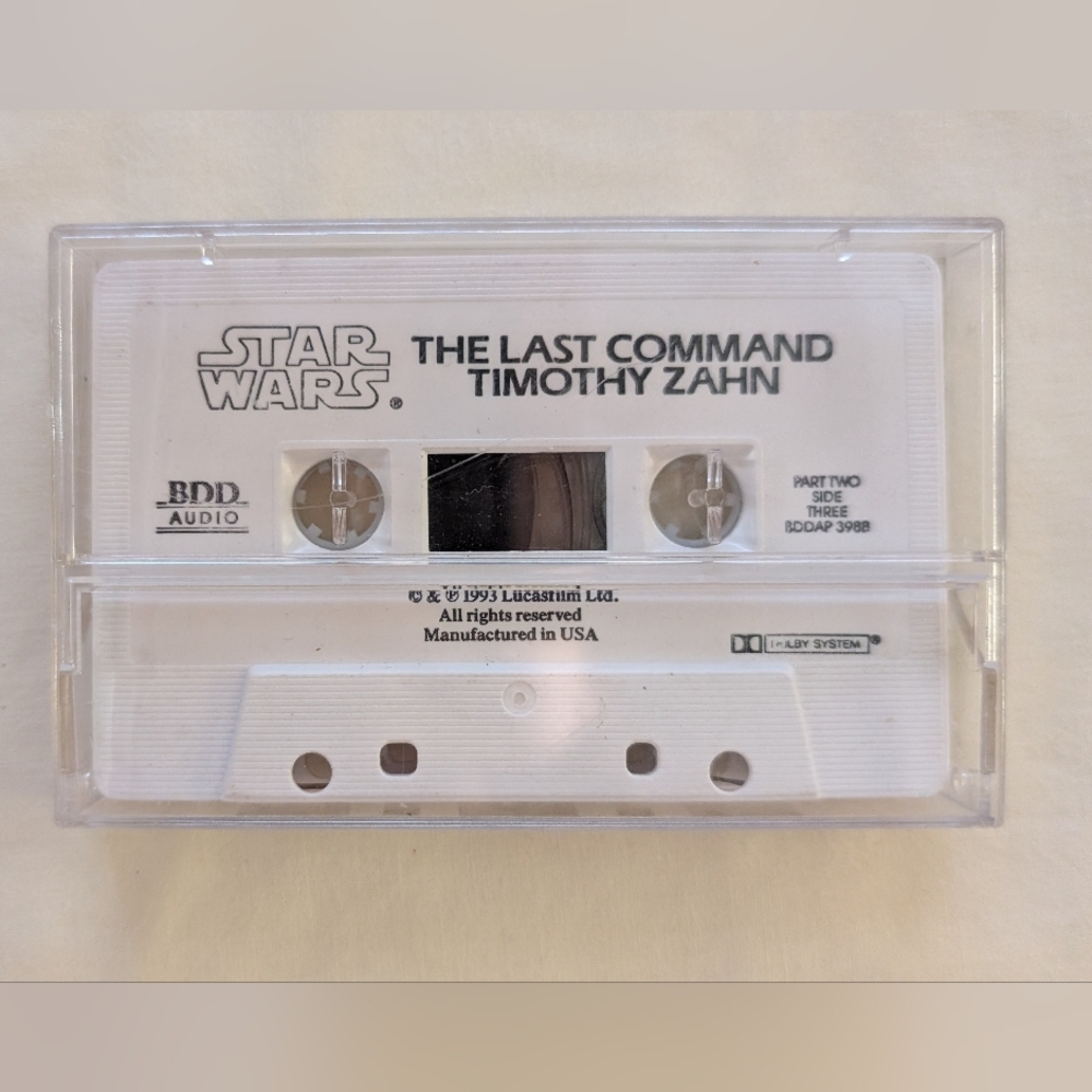 1993 Star Wars The Last Command Timothy Zahn Audio Book Cassette Part 2